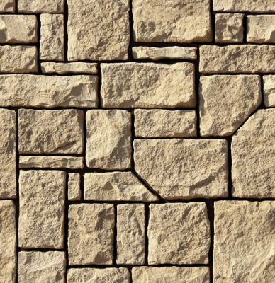 Камень искусственный White Hills 512-10 Дарем 10.5x4.5 / 48x48 / вариативный размер бежевый рельефный / матовый
