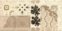 Керамогранит Absolut Keramika Monocolor Decor Flores Cava 910608 10x20 песочный глянцевый с орнаментом