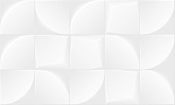 Настенная плитка Gracia Ceramica 010100001390 Blanc white wall 02 300х500 белая матовая 3D мозаика / моноколор