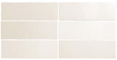 Настенная плитка Equipe 24958 Magma White 6,5х20 белая матовая моноколор