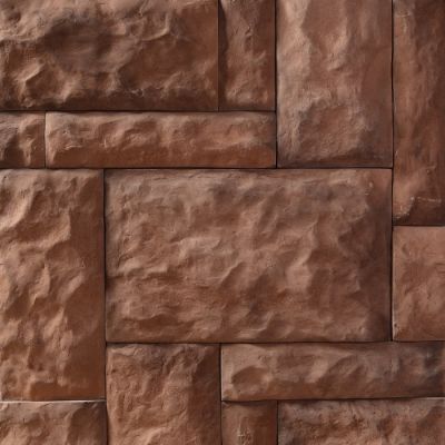 Камень искусственный РОКПРЕСТИЖ Эдинбург 01 24x6 / 24x12 / 30x18 коричневый рельефный