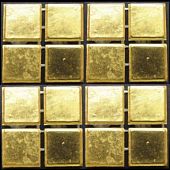 Мозаика ROSE MOSAIC GBS 01G Gold (размер чипа 10x10 мм) 31.8x31.8 золотая полированная под металл