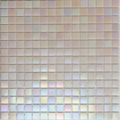 Мозаика Rose Mosaic WB81 Rainbow 31.8x31.8 белая глянцевая перламутр, чип 15x15 квадратный