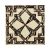 Напольная вставка Роскошная мозаика ВБ 34 6.6x6.6 Кастор золотая стеклянная