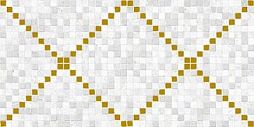 Декоративная плитка Laparet х9999208004 Arte 40x20 серая глазурованная глянцевая / неполированная под камень / под мозаику