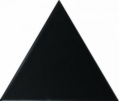Настенная плитка Equipe 23820 Scale 10,8x12,4 черная матовая моноколор