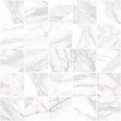 Декоративная плитка Laparet MM34037 Olimpus 25x25 белая глянцевая под мозаику