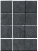 Настенная плитка Kerama Marazzi 1301H Дегре 9.9x9.9 черная матовая под камень