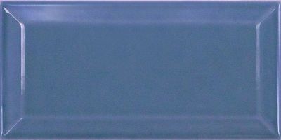 Настенная плитка Equipe 21289 Metro Blue 7,5x15 синяя лаппатированная моноколор