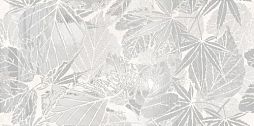 Декоративная плитка Ceramiche Brennero 39600 Istinkto Natural White 60x120 белая рельефная флористика / с узором