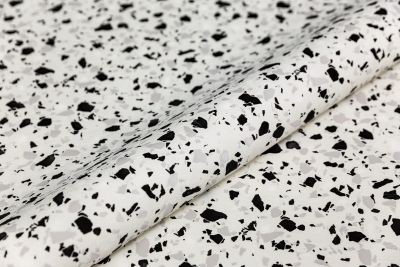 Обои виниловые на флизелиновой основе Kerama Marazzi KM7304 Семинато (10.05x1.06 м) черно-белые рельефные под терраццо