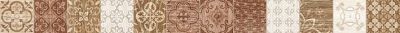 Бордюр Laparet 05-01-1-48-03-11-459-0 х9999118867 Aspen 60x4.7 коричневый / бежевый глазурованный матовый / неполированный под дерево / под паркет
