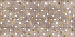 Декоративная плитка Laparet х9999208041 Nemo 40x20 коричневая глазурованная глянцевая / неполированная под мрамор