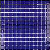 Мозаика Vidrepur С0005443 Colors № 803 (на сетке) 50x50 синяя глянцевая моноколор, чип 25x25 квадратный
