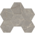 Мозаика ESTIMA Mosaic/BR03_NS/25x28,5/Hexagon Bernini Grey 25x28.5 серая неполированная под камень, чип гексагон