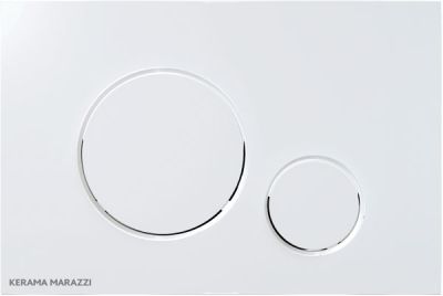 Кнопка управления для скрытых систем инсталляции Kerama Marazzi M670KM круглая белая глянцевая