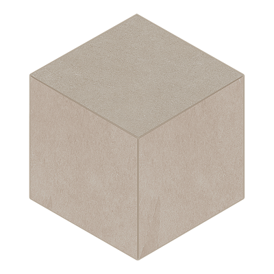 Мозаика Estima Mosaic/LN01_NS/TE01_NS/25x29/Cube Luna Beige 25x29 бежевая неполированная под цемент, чип ромб