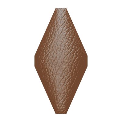 Мозаика NSmosaic TR-1022 Ceramic 10x20 коричневая структурированная под кожу, чип ромб