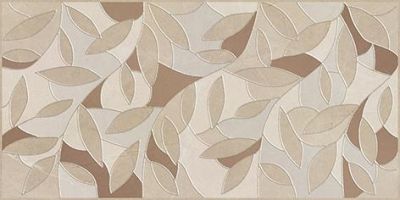Декоративная плитка Laparet 08-03-15-1350 Serenity 40x20 коричневая глазурованная глянцевая / неполированная под мрамор