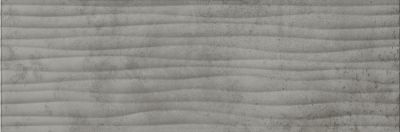 Настенная плитка Eurotile Ceramica 943 MEU1GY Millennium Relief 32.5x100 черная / серая матовая рельефная под бетон / цемент