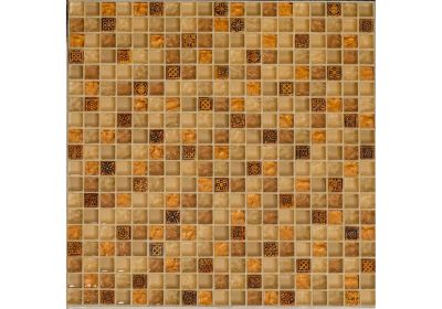 Мозаика Orro mosaic BEIGE TALISMAN 31x31 бежевая глянцевая-матовая, чип 15x15 квадратный