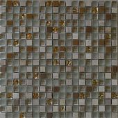 Мозаика ТОНОМОЗАИК ООО стеклянная и стеклянная с камнем SIW 21 30.1x30.1х8 чип 15х15 (0.091м) коричневая комбинированная
