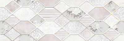 Декоративная плитка ALMA Ceramica DWA11RXN004 Roxana 60x20 бежевая с орнаментом