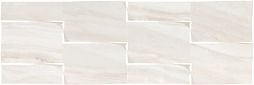 Настенная плитка Argenta 51083 Lira Prisma White 25x75 серо-бежевая глянцевая / Glossy под камень / мозаику