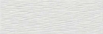 Настенная плитка Emigres Microcemento Cooper Blanco 30x90 белая матовая волнистая