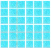 Мозаика ROSE MOSAIC A04 Matrix color 1 (размер чипа 10x10 мм) 31.8x31.8 голубая глянцевая моноколор