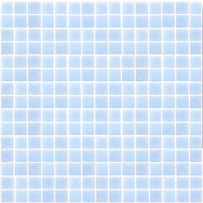 Мозаика ROSE MOSAIC A17 Matrix color 1 (размер чипа 10x10 мм) 31.8x31.8 голубая глянцевая моноколор