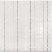 Мозаика Vidrepur С0002835 Colors № 100 (на сетке) 31.7х39.6 белая глянцевая моноколор, чип 25x25 квадратный