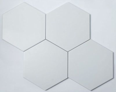 Напольная плитка Nsmosaic GH250 Ceramic  20x23 белая матовая моноколор