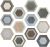 Керамогранит ITT Ceramic Tripoli Hexa 23.2x26.7 разноцветный (24 варианта) натуральный с орнаментом