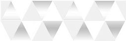 Декоративная плитка Laparet 17-03-00-463-0 Sigma 60x20 белая глазурованная глянцевая / неполированная геометрия