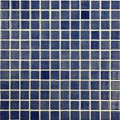Мозаика Vidrepur Colors 508 (на бумаге) 31.7х31.7 синяя глянцевая оттенки цвета, чип 25x25 квадратный