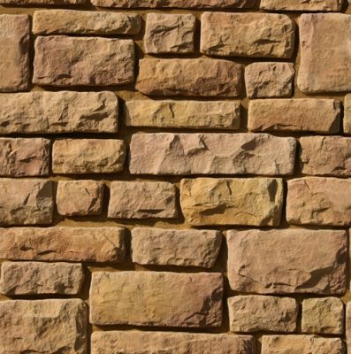 Камень искусственный White Hills 500-60 Данвеган 10x6 / 58x15 / вариативный размер коричневый рельефный / матовый