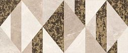 Декоративная плитка Global Tile 10300000131 Fiori геометрия 60x25 бежевая матовая под камень
