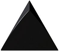 Настенная плитка Equipe 24442 Magical 12.4x10.7 черная глянцевая 3d узор / моноколор