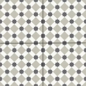 Керамогранит Etili Seramik Firenze Grey Pre-cut 45x45 серый / бежевый глазурованный матовый геометрия / с орнаментом