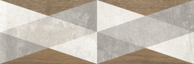 Настенная плитка LASSELSBERGER CERAMICS 1064-0327 Стен 20x60 коричневый матовый геометрия декор 2