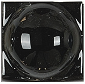 Вставка Adex ADNE8035 Rombos Taco Esfera Negro 2x2 черная глянцевая моноколор