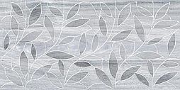 Декоративная плитка Laparet 08-03-06-1344-4 Bona 40x20 темно-серая глазурованная глянцевая / неполированная под дерево / под паркет / растительность / флористика