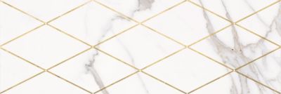 Настенная плитка LASSELSBERGER CERAMICS 1664-0141 Миланезе Дизайн 20х60 белый глянцевый орнамент