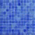 Мозаика Vidrepur С0001661 Colors 110 (на сцепке) 31.7х39.6 синяя глянцевая оттенки цвета, чип 25x25 квадратный