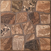 Керамогранит Cersanit 16427 Vilio 29.8x29.8 коричневый глазурованный матовый под камень