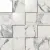 Мозаика Italon 620110000051 Charme Evo Statuario Mosaico 3D / Шарм Эво Статуарио 3D 30x30 серая глянцевая под камень, чип квадратный