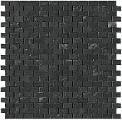 Керамогранит Fap Ceramiche fMAC Roma Grafite Brick Mosaico 30x30 черный матовый под мрамор