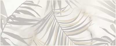 Декоративная плитка Laparet х9999284078 Ivory 50x20 кремовый глазурованный глянцевый флористика