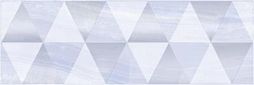 Декоративная плитка Laparet 17-03-61-1186-0 х9999132671 Diadema 60x20 голубой глазурованная глянцевая / неполированная геометрия / под оникс